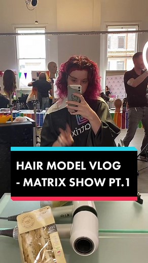 Part 1 of my vlog, hair modelling for Matrix #matrix #hairmodel #dayinthelife