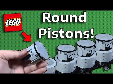 How to Build a Round Piston LEGO Engine!
