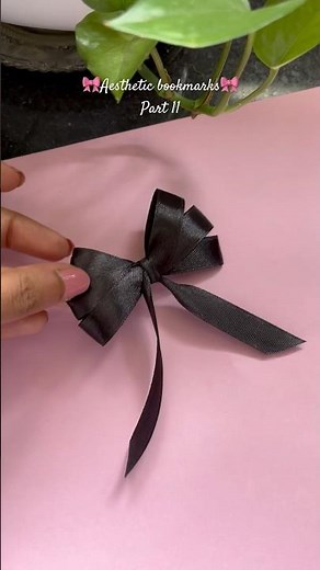 DIY Aesthetic bookmarks 🎀Ribbon bookmarks❤️ #aestheticbookmarks #ribbonbookmark #bowbookmarks