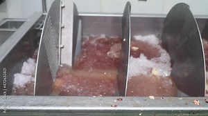 The chicken with the offal was cooled in chillers and cleaned as well.