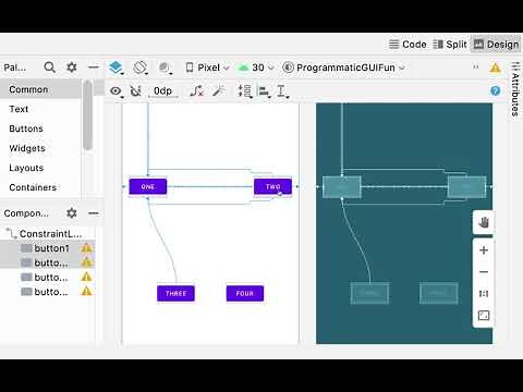 How to Programmatically Setup a Android ConstraintLayout Chains and Chain Styles