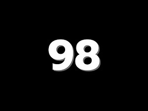 98 Second Countdown Timer With Sound Effect