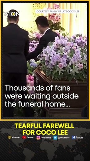 Family and friends pay final respects at the funeral of Coco Lee