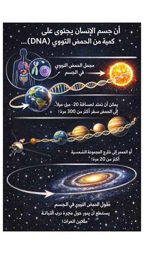 هل تعلم؟ شيء داخل جسمك يصل إلى الشمس والعودة! 😱🧬