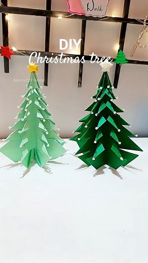 Easy DIY Chritmas Tree Origami Christmastree #cristmasdecor #christmas #christmastree #origami #diy
