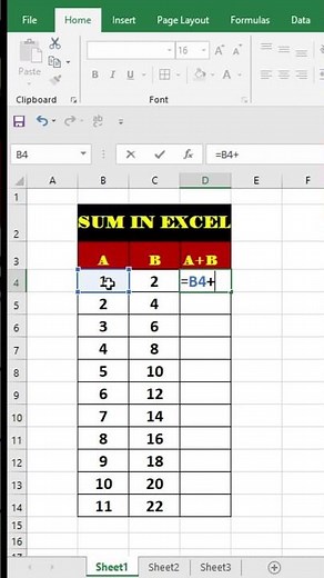 Easiest Way to Add Numbers in Excel! 🔢 #ExcelTutorial #excelshorts