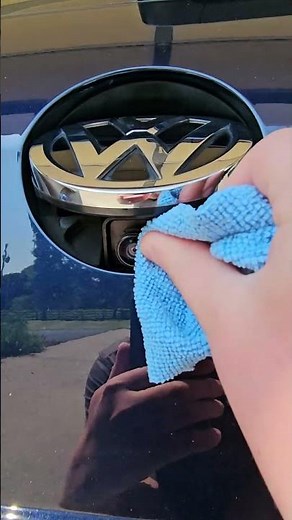 How to clean the backup camera on the emblem of a VW GTI