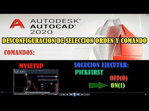 HOW TO FIX THE MISCONFIGURATION WHEN SELECTING OBJECTS BEFORE EXECUTING COMMANDS IN AUTOCAD