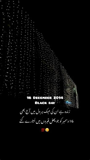 MANDA G👑 on Instagram: "16 December 2014 black day 😢💔 . . . . . . . . . . #viral #foryou #trending #fyp #manda #relatable #her #love #relationships #broken #instagrowth #igreach #instagramreels #instagram #india #pakistan #likesharecommentfollow💕❤️❤️❤️ #savethispost #viralreels #view #explore"