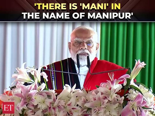 'There is 'Mani' in the name of Manipur...': PM Modi launches projects worth Rs 7,300 crore