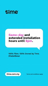 Busy schedule? We'll follow your Time-ing! We've extended our Internet installation hours til 8pm on weekdays and 4pm on weekends. ⏰ | Time Internet