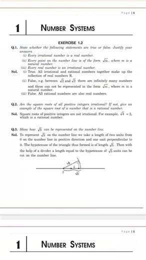 class 9 maths chapter 1 ncert solution with all exercise #study#mathematics