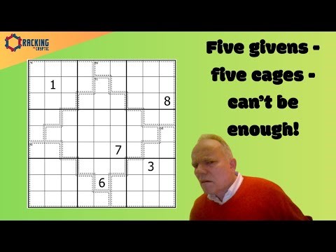 Only five given digits - and five given cages!