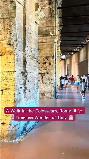 A Walk in the Colosseum, Rome 🇮🇹✨ Timeless Wonder of Italy 🏛️