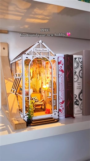 20K views · 86 reactions | Warning: Once you build one Robotime kit, you won't want to stop! ️ A seriously fun way to switch off and create something beautiful - this is the hobby you didn't know you needed. Featured here is the Robotime Rolife Garden House DIY Stories In Books Kit. Shop instore or online  https://bit.ly/4nIz86K  @vivihobbi (IG) #SpotlightStores #ItsWhatYouMakeIt #Robotime #RobotimeRolife #MiniatureKits | Spotlight | Facebook