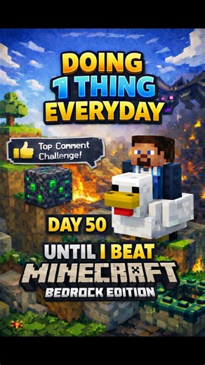 Day 50 - the rarest ore #minecraft #series