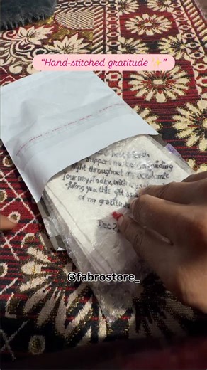 Fabroidery |Kota 🪡 | DM to customize your own gratitude message — limited slots open for handmade orders! Turning a simple hanky into a forever memory with... | Instagram
