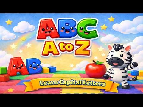 ABC Capital Letters A to Z | Learn Alphabets in 3D Toy World | Kids Learning Video