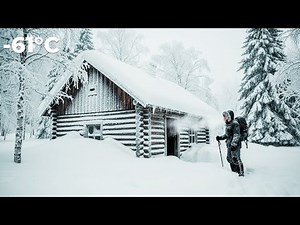 Surviving -61°C in a Remote Log Cabin | Off -Grid Life in Deep Snow