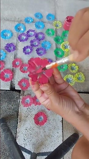 วิธีทำดอกไม้จากขวดพลาสติกไอเดีย #diy #ideas