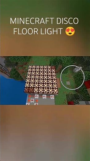 MINECRAFT DISCO FLOOR LIGHT 😍 #shorts #minecraft