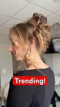 Trendy high bun tutorial for prom & bridesmaids #hair #tutorial