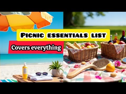 Picnic Basket Must-Haves| Picnic Essentials | Picnic Checklist| What to Pack For Picnic