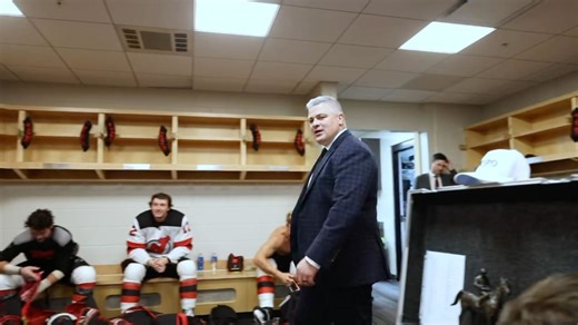 Keefe talks to team after 5-3 win vs. Tampa Bay