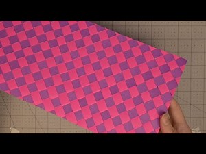 Diagonal Diamond Paper Weave Step-by-Step Tutorial