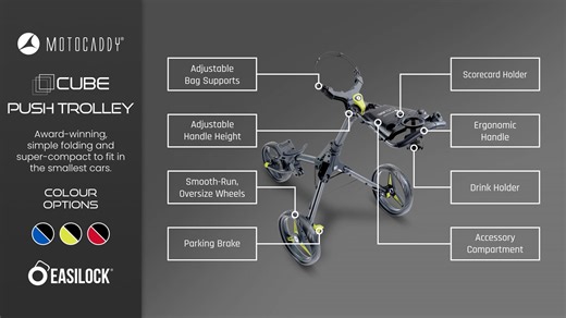 2025 Motocaddy CUBE Push Trolley Video