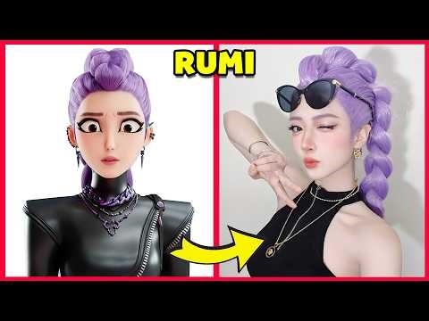 KPOP Demon Hunters in Real-Life TikTok Version ~ Guess KPop Demon Hunters Characters by Dancing 💃️🎵