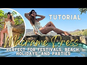 Macrame Dress / Festival Macrame Dress/ Beach Macrame Dress/ Holiday Macrame Dress / Party Dress