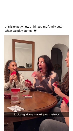 Mom is the definition of a crash out 🤧 #explodingkittens #gamenight #crashout | Exploding Kittens