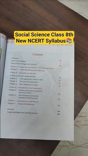 Science Class 8th New NCERT Syllabus 📚