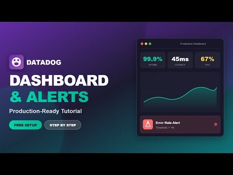 DataDog Tutorial: Dashboards & Alerts for Production (Free Setup)