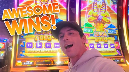 2.1K views · 94 reactions | Insane Wins On The New Reign Of Gold Slot Machine At Coushatta Casino Resort! | The Reel Kid | Facebook