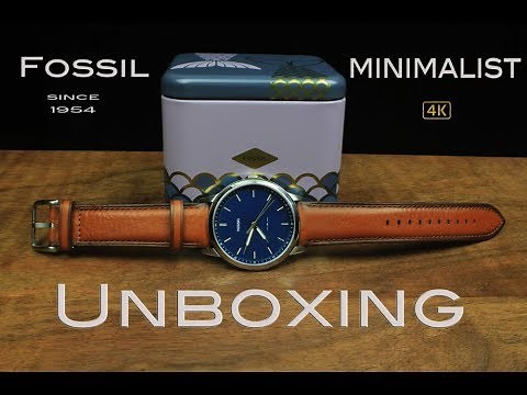 Fossil Minimalist FS5304 Unboxing [4k]