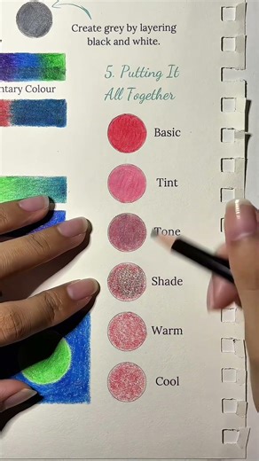 Color Theory Practice | Colored Pencil Art Study #colortheory
