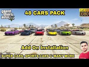 GTA 5 : HOW TO INSTALL 48 CARS ADD ON PACK MOD🔥🔥🔥