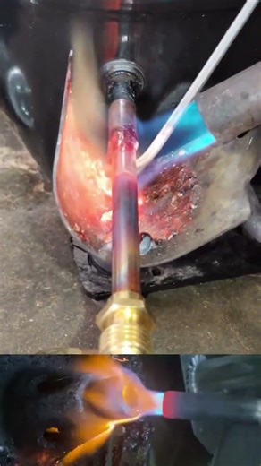 This is how pros do brazing #oddlysatisfying #fabrication” #welding #brazing #metalwork