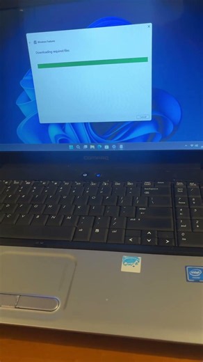 Downloading Windows features on Windows 11 23H2 on a Compaq Presario CQ61 part 3