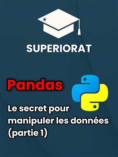 Pandas: le secret pour manipuler les données • Partie 1 #pandas #python #data #datascience #code