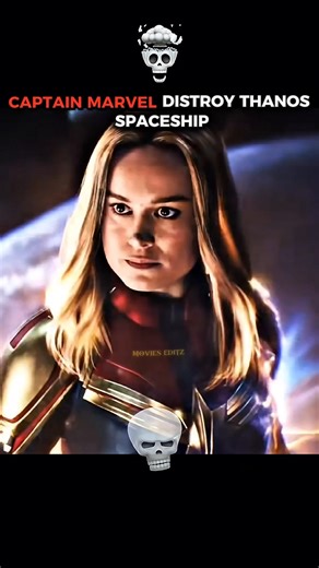 Thanos’ Ship vs Captain Marvel – Who Won?⚡👿#marvel #captainmarvel