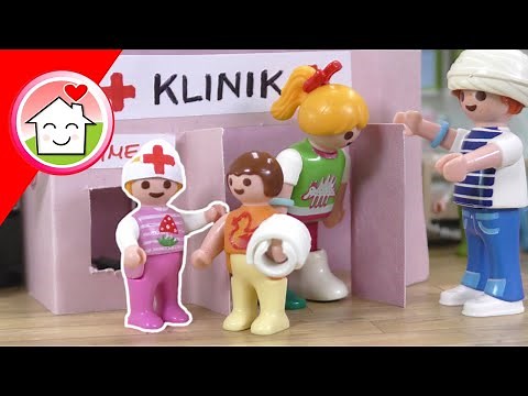 Playmobil Familie Hauser - Mias Kinderklinik - Geschichte mit Anna und Lena