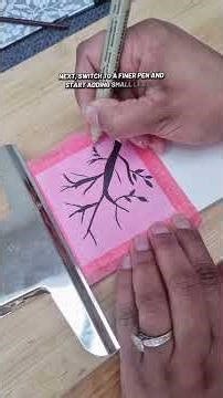 Paint This EASY Blossom Tree 🌸 1 Colour Watercolour for Beginners