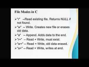 File handling in C programming