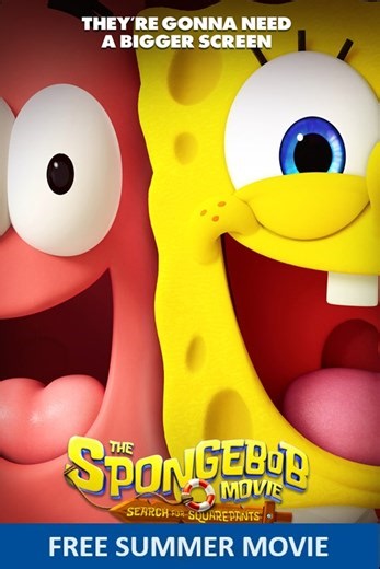 SpongeBob:Search for Squarepants-Free Summer Movie Showtimes at AmStar Mooresville | Santikos Entertainment