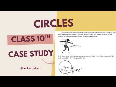 CIRCLES CASE STUDY QUESTION 🔥 | Class 10 Maths | CBSE Board Exam 2026