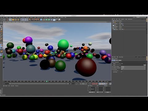 Falling & Bounce Clone Object using Dynamic in Cinema 4d Tutorial