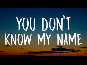 Alicia Keys - You Don't Know My Name (Lyrics)